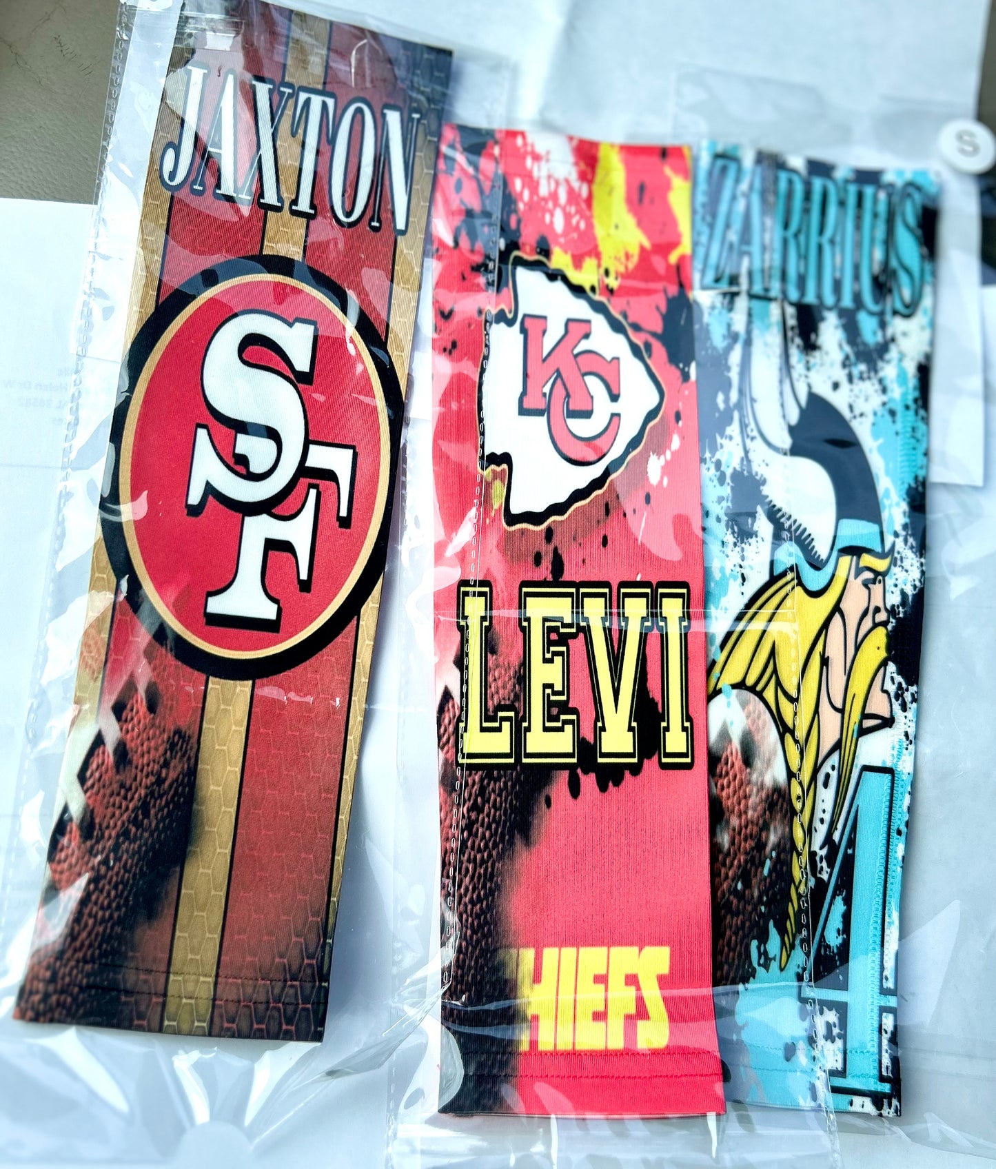 Custom Football socks and sleeves