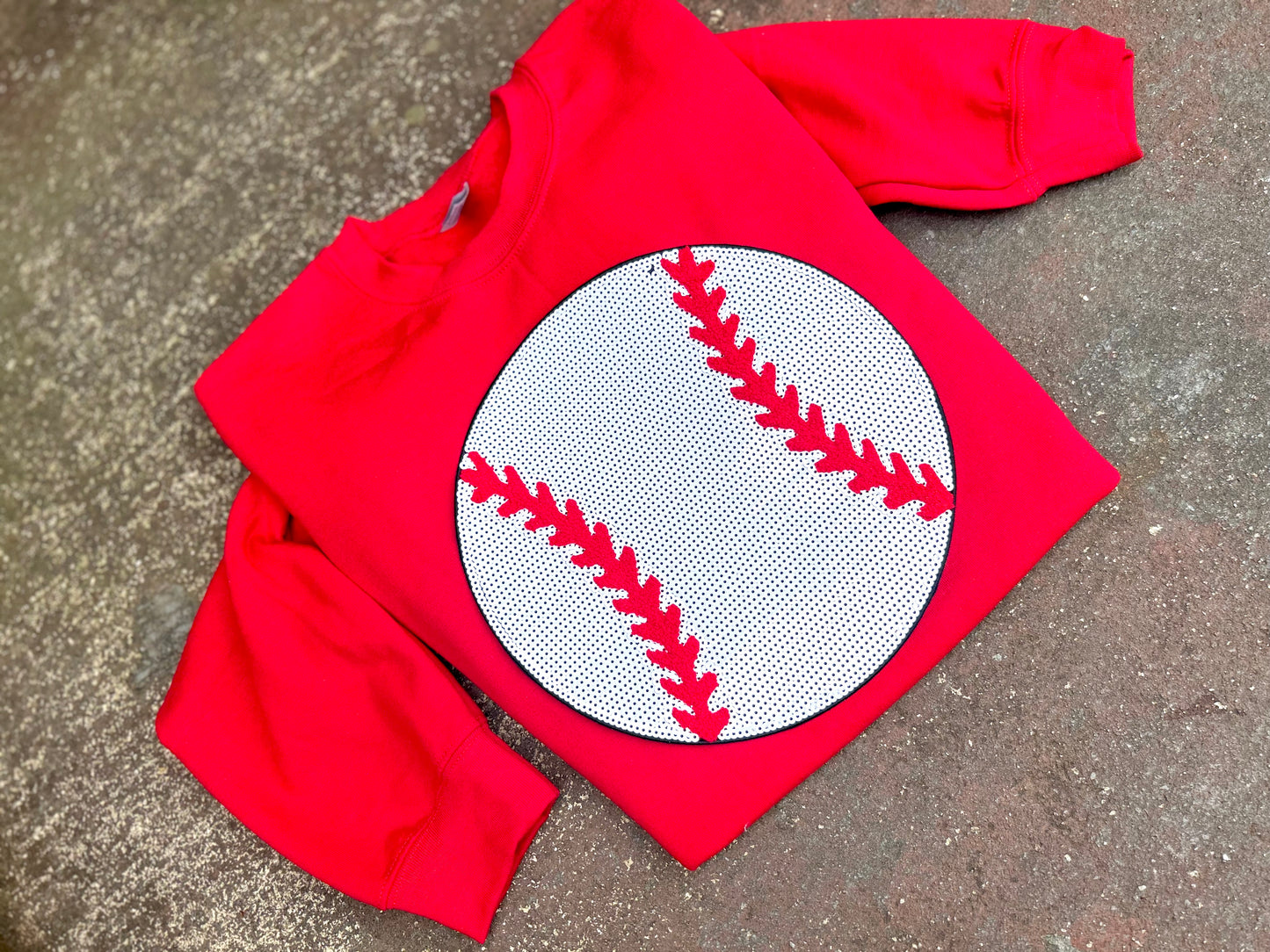 Baseball Chenille Sweatshirt