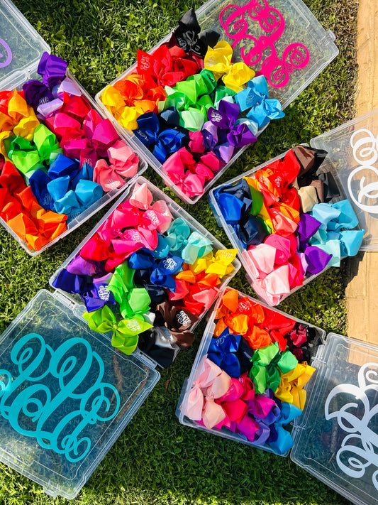 Monogram Bow Box