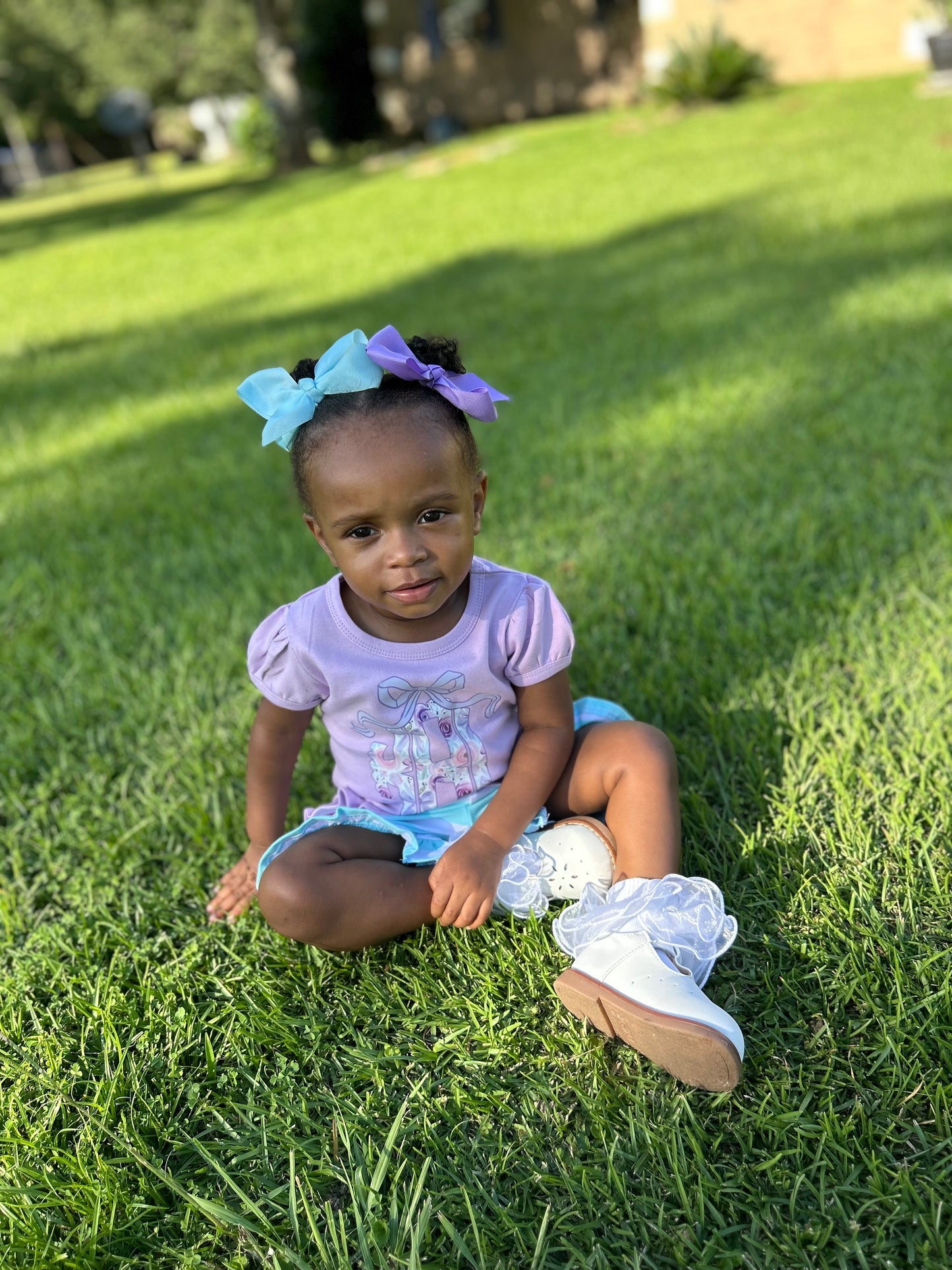 Floral ruffle set