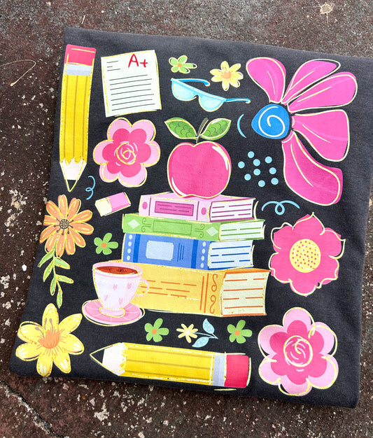 Floral Teacher Doddle