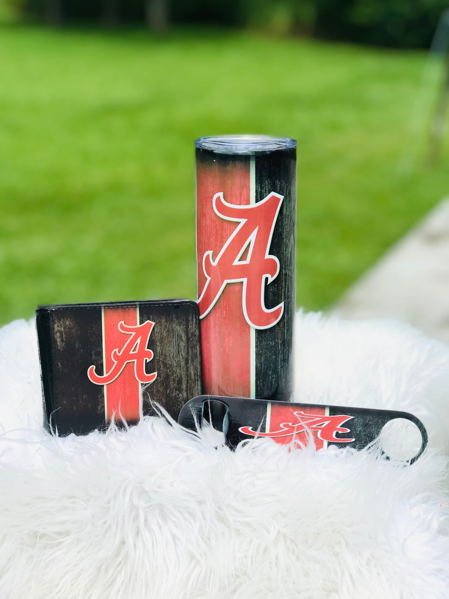 Cup, Wallet and bottle opener combo