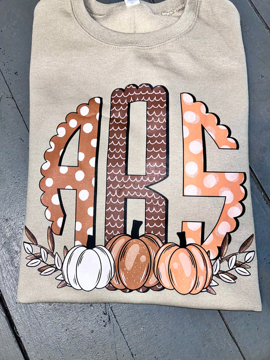 Fall monogram