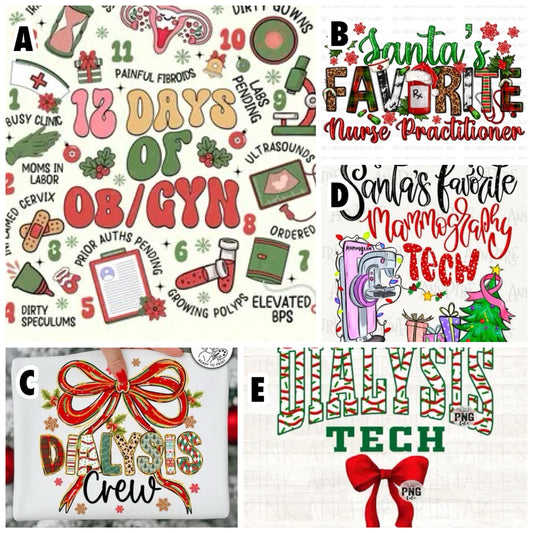 Christmas Occupational Shirts