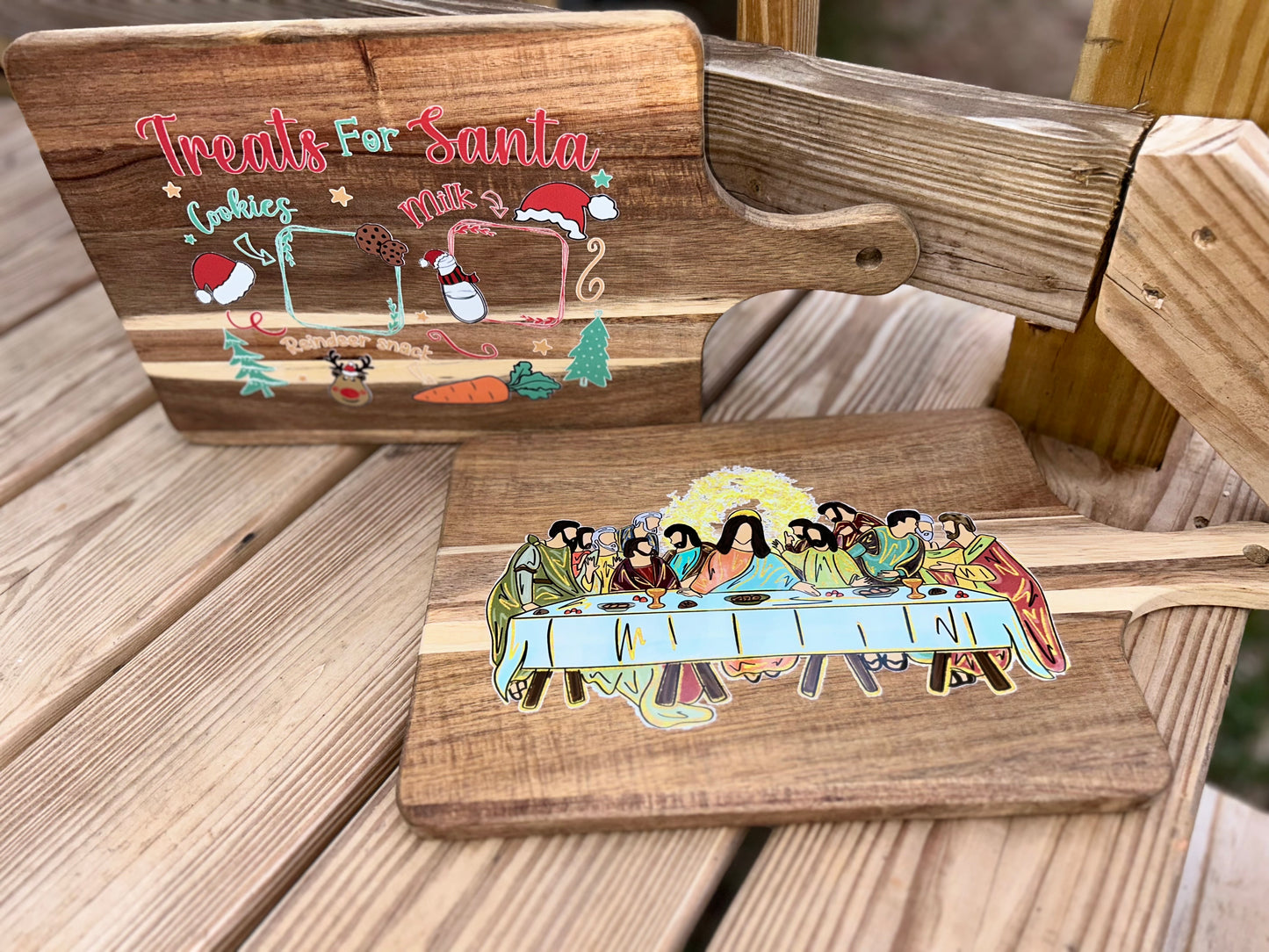 Christmas cutting board