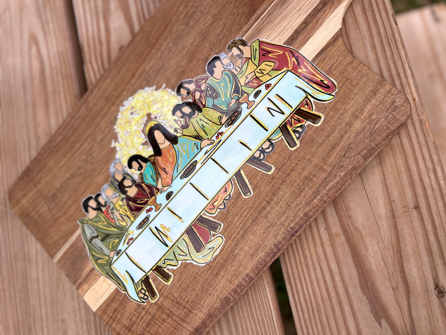 Christmas cutting board