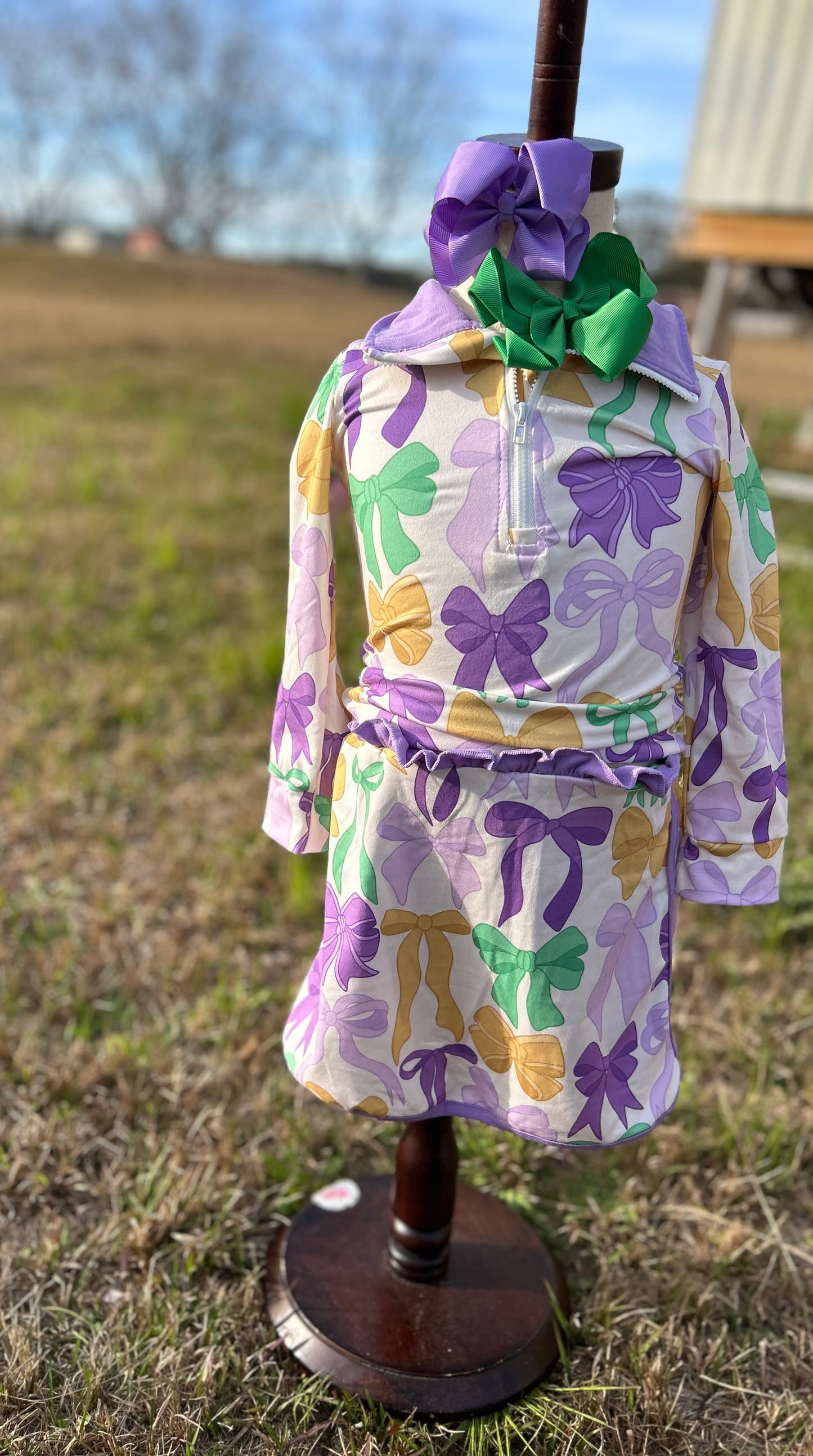 Mardi Gras Matching Set