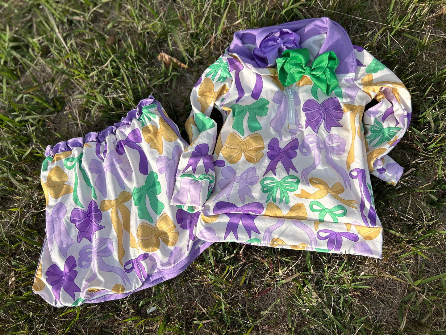 Mardi Gras Matching Set