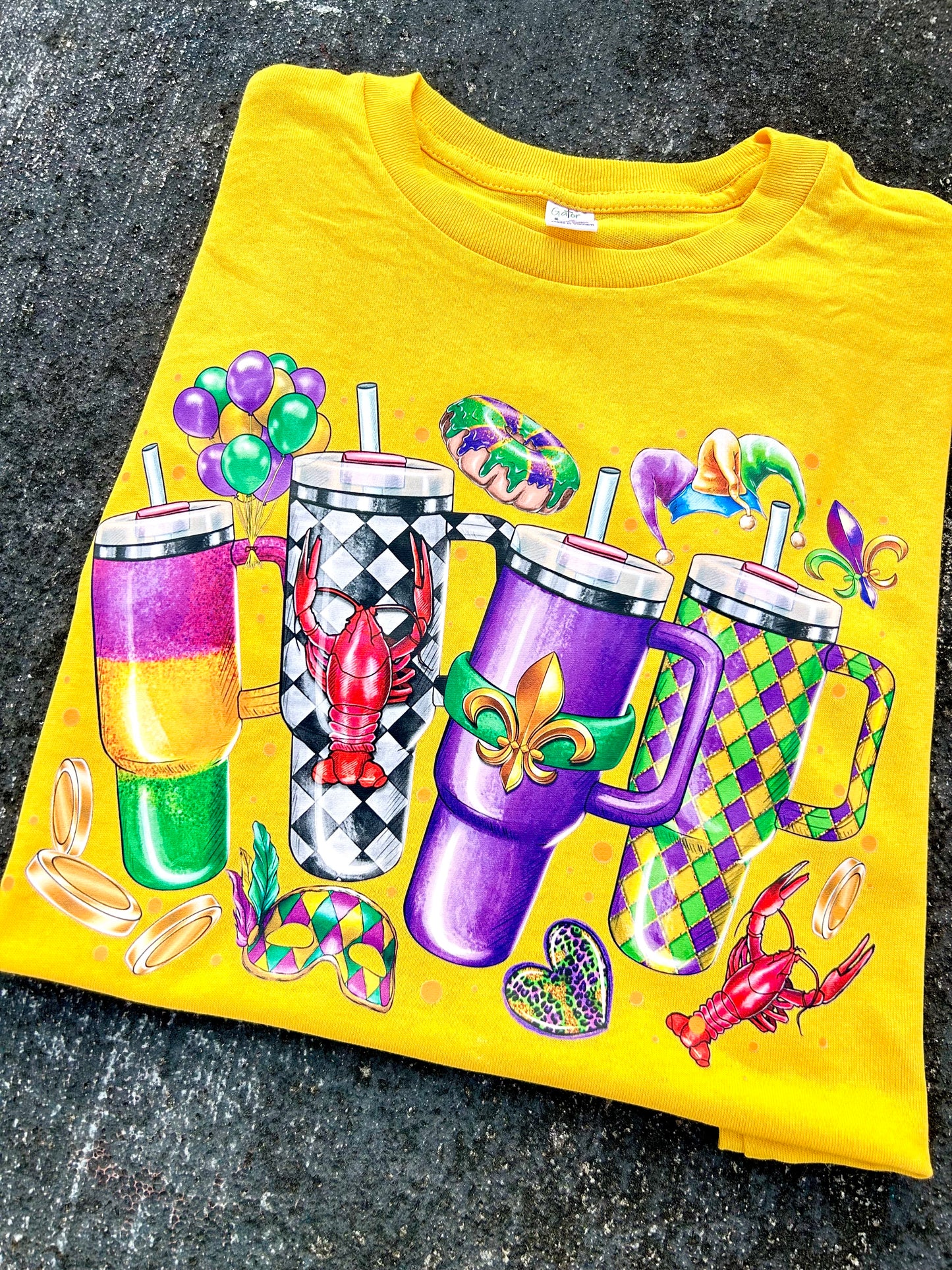 Mardi Gras Tumbler