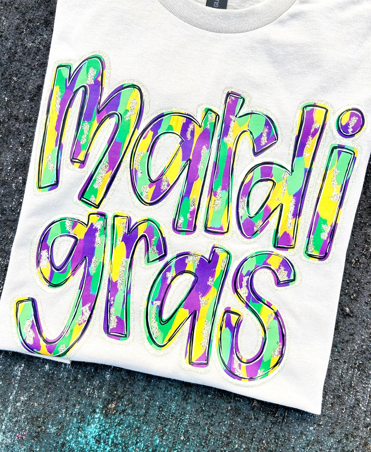 Mardi Gras Brush paint