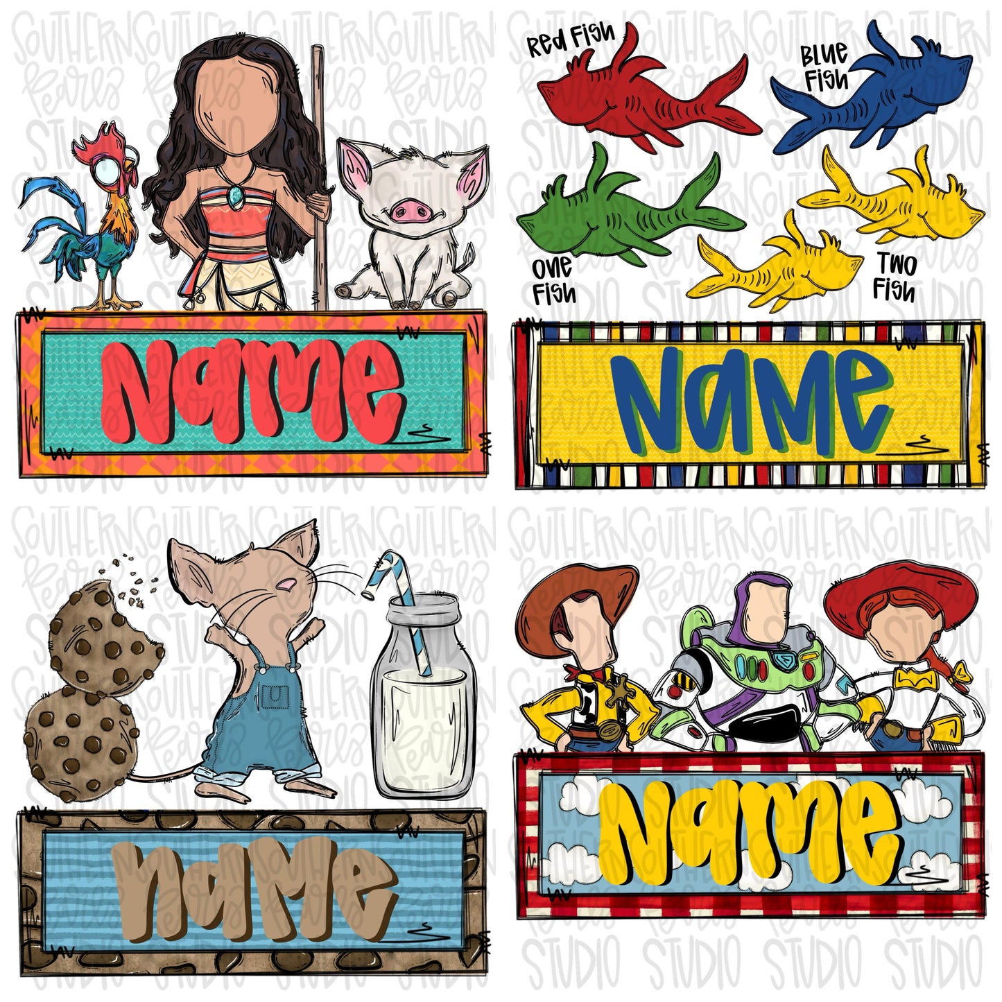 Fav character name plate
