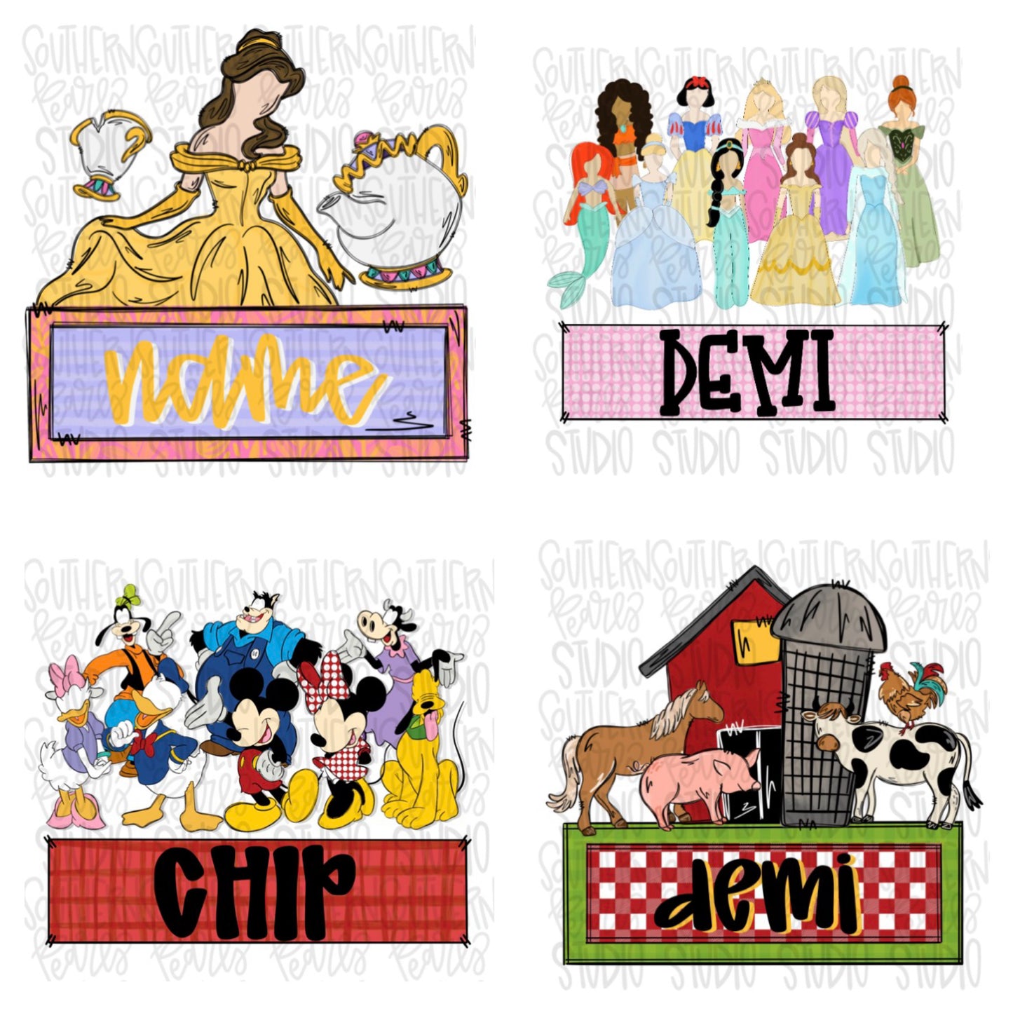 Fav character name plate
