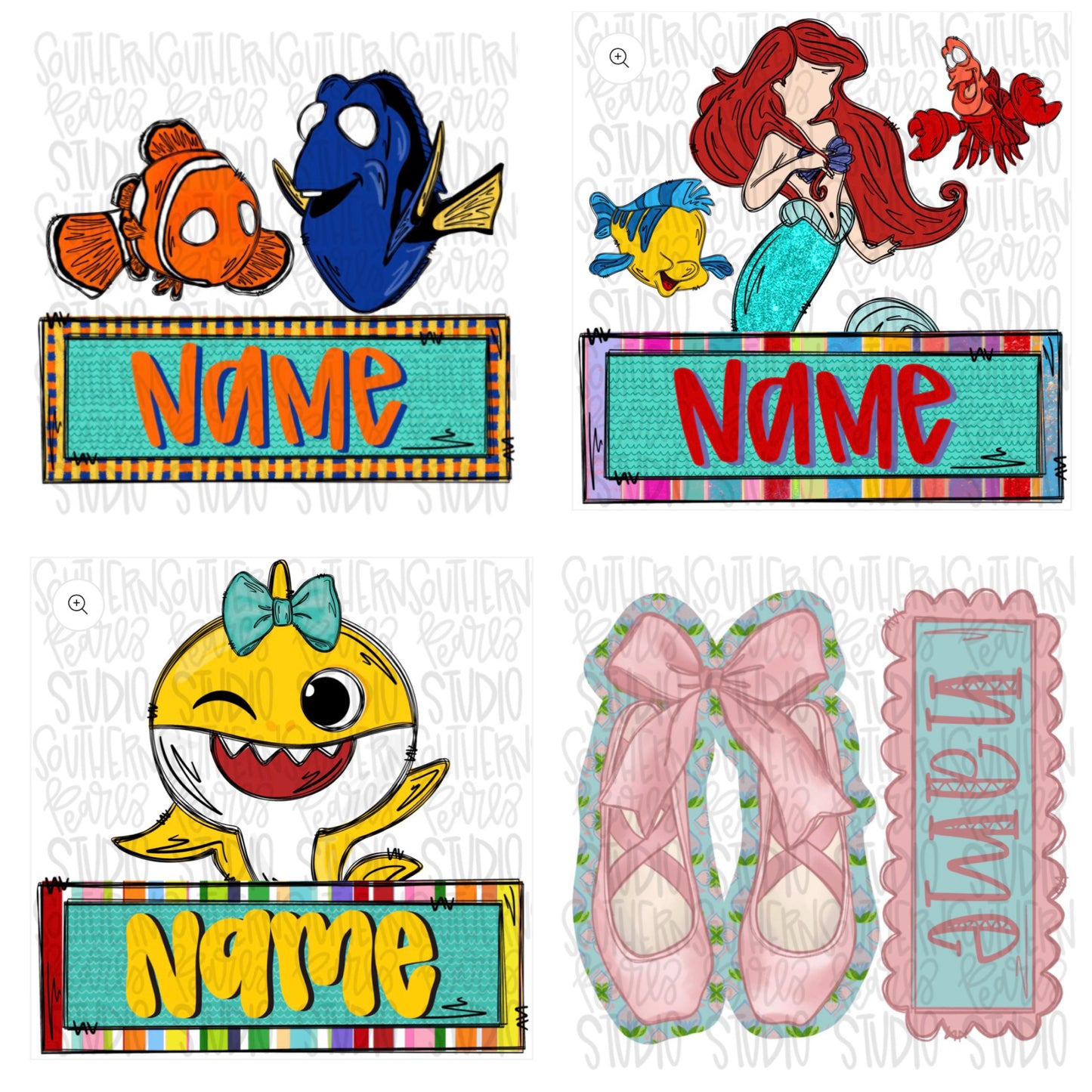 Fav character name plate