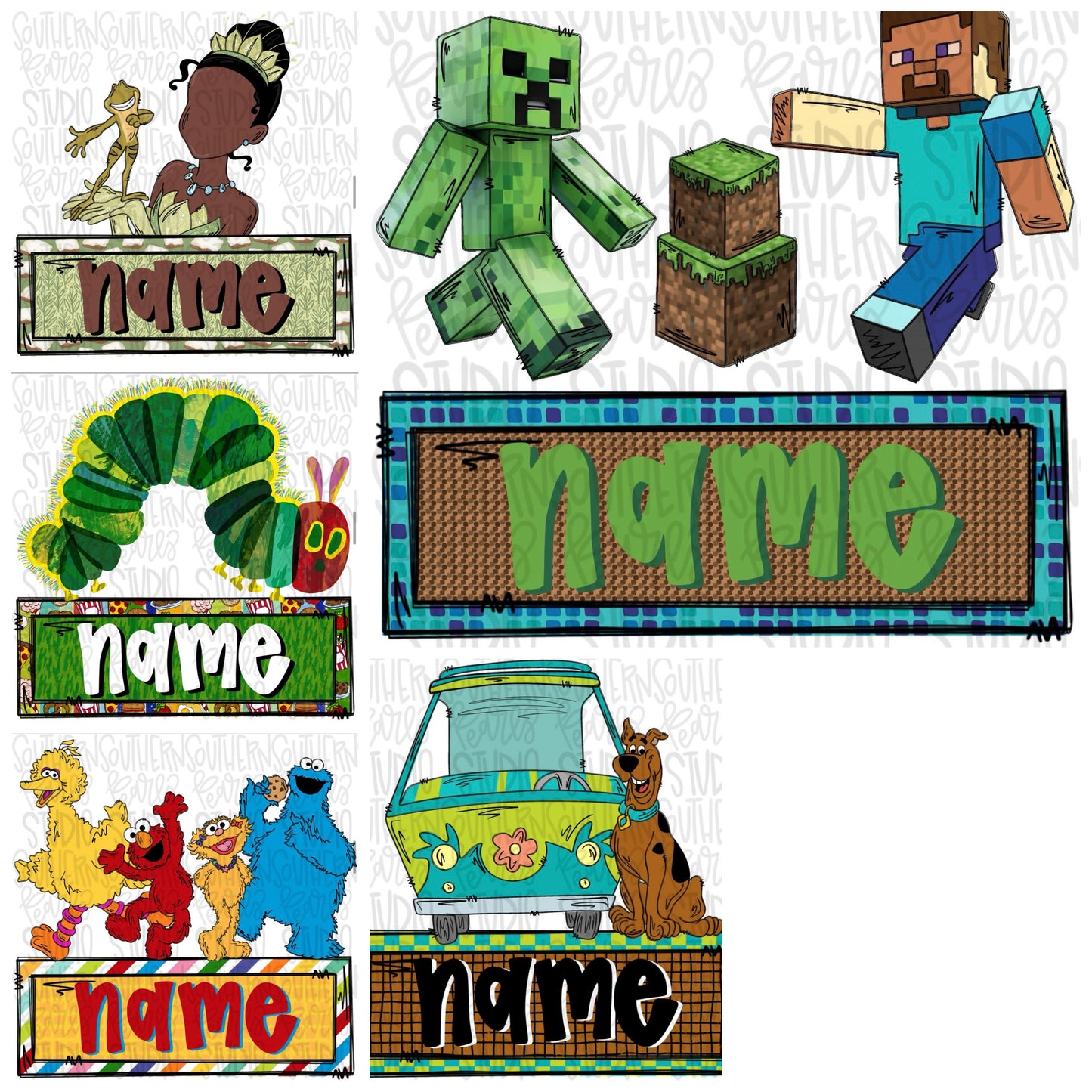 Fav character name plate