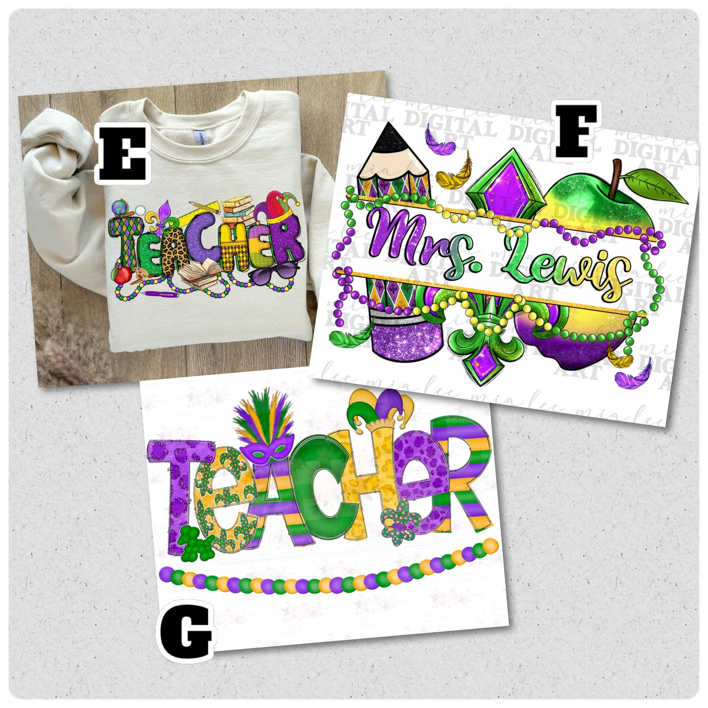 Teacher Mardi Gras