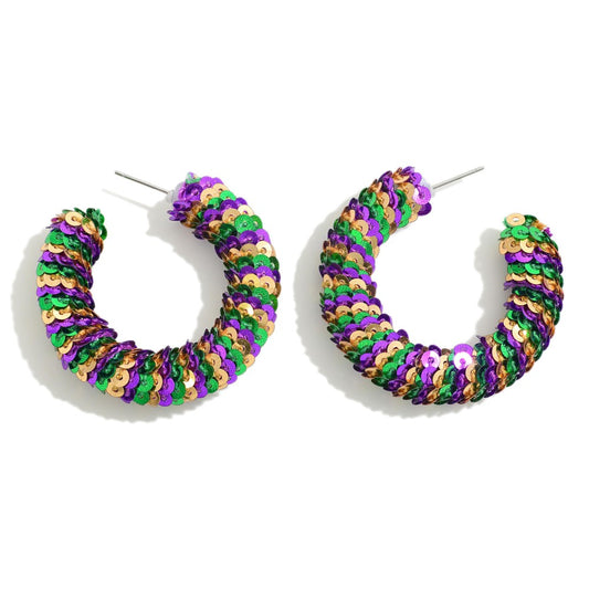 Mardi Gras Earrings