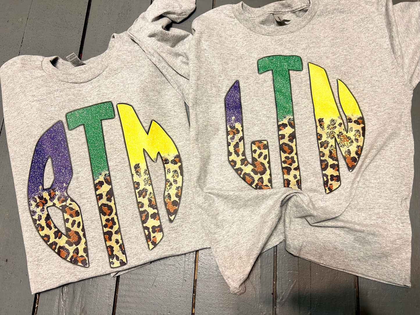 Mardi Gras Initials